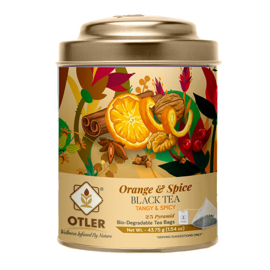 Orange & Spice Black Tea | Tin | 25 Tea Bags